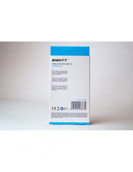 Eightt ECM-1P cable USB 1 m USB 2.0 USB A Micro-USB B Rosa