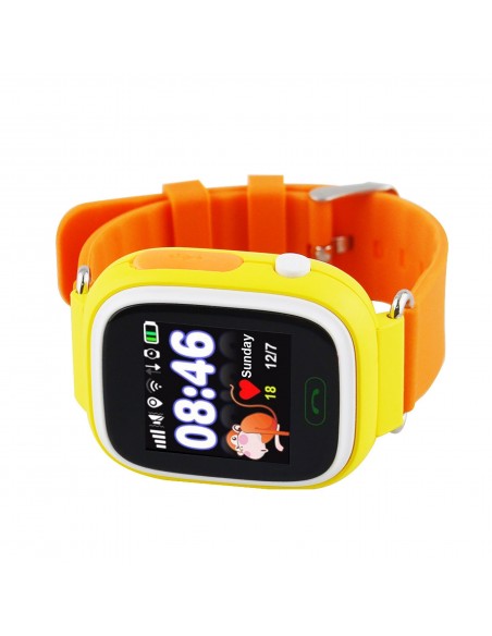 Leotec Kids Way 3,1 cm (1.22") LCD 2G Naranja, Amarillo GPS (satélite)