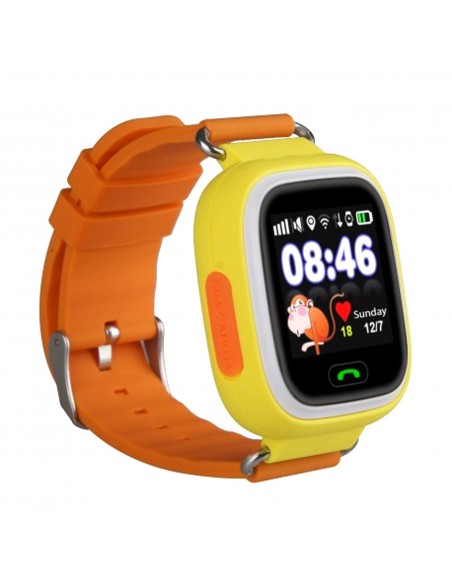 Leotec Kids Way 3,1 cm (1.22") LCD 2G Naranja, Amarillo GPS (satélite)
