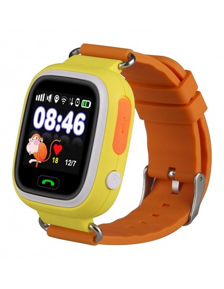 Leotec Kids Way 3,1 cm (1.22") LCD 2G Naranja, Amarillo GPS (satélite)