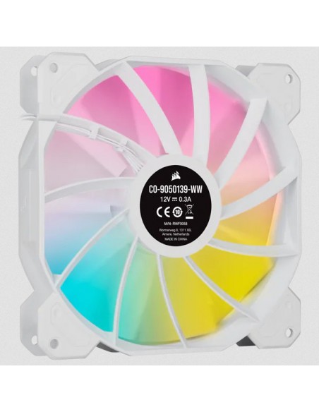 Corsair SP140 RGB ELITE Carcasa del ordenador Ventilador 14 cm Blanco 2 pieza(s)
