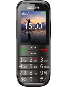 MaxCom MM721 teléfono móvil 5,59 cm (2.2") 84 g Negro