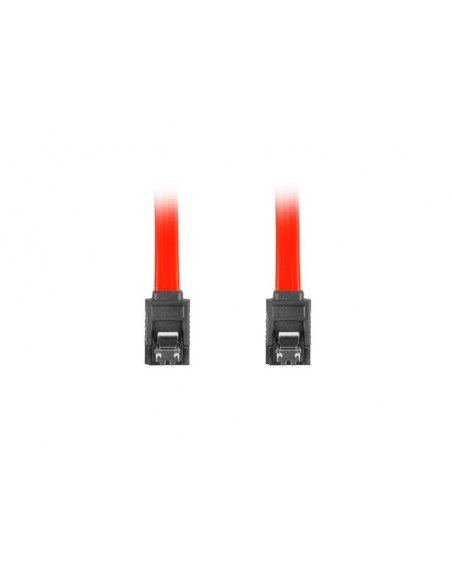 Lanberg CA-SASA-14CC-0030-R cable de SATA 0,3 m SATA 7-pin Rojo