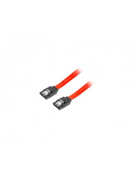 Lanberg CA-SASA-14CC-0030-R cable de SATA 0,3 m SATA 7-pin Rojo