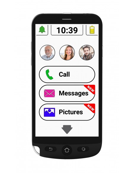 SwissVoice G50 12,7 cm (5") SIM doble Android 10 Go edition 4G Micro-USB B 1 GB 16 GB 2700 mAh Negro