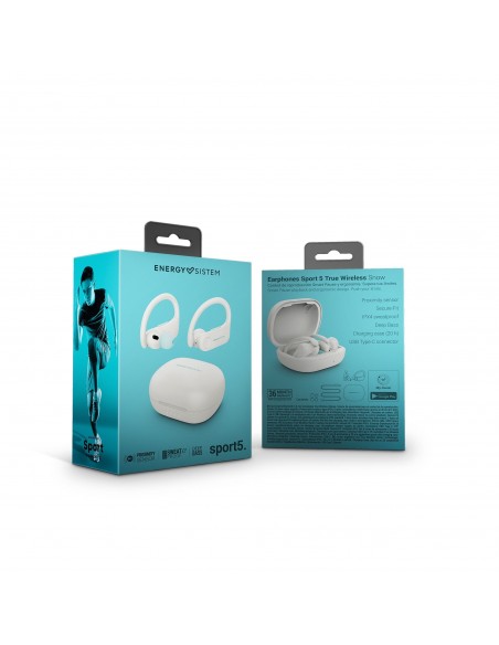 Energy Sistem Sport 5 True Wireless Auriculares Dentro de oído Bluetooth Blanco